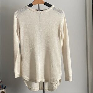 H&M Classic Cream Crew Neck Sweater
